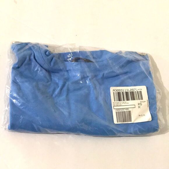 Martha Stewart Knit Boatneck Button Elbow-Sleeve Top - Picture 5 of 6